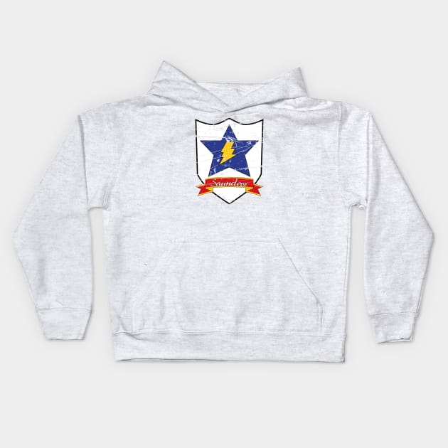 Saunders University High School Kids Hoodie by Stefaan